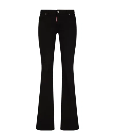 DSQUARED2 DSQUARED2 TWIGGY MID-RISE FLARED JEANS