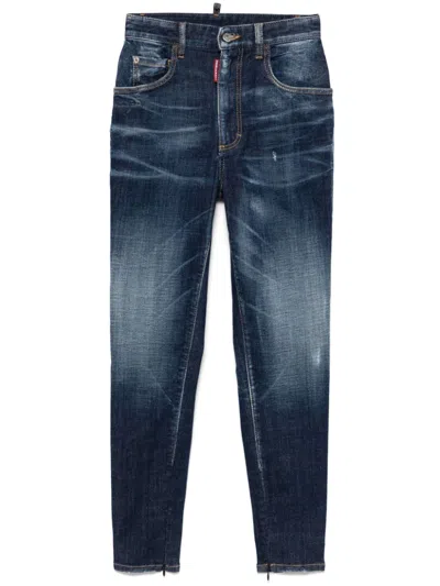 Dsquared2 Twiggy Jeans In Blau