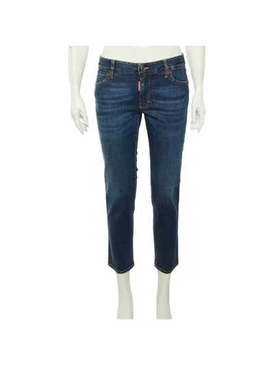 Pre-owned Dsquared2 Twiggy Slim-fitjeans In Blue