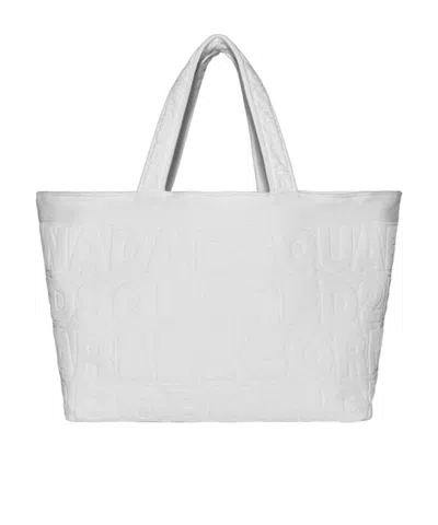 Dsquared2 Twin Beach Shopping Bag In White