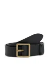 Dsquared2 Twin-buckle Belt In Black