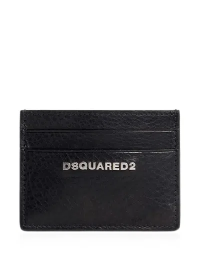 Dsquared2 Twin Credit Card Holder In Black