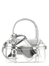 Dsquared2 Twin Mini Handbag Detachable Strap In Silver
