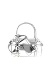 Dsquared2 Twin Mini Handbag Detachable Strap In Silver