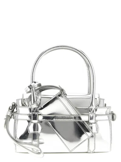 Dsquared2 Twin Mini Handbag In Silver