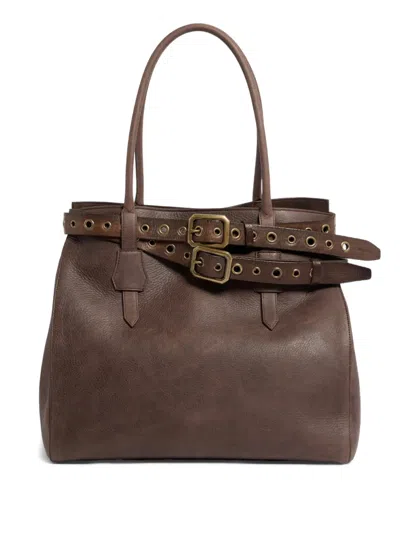 Dsquared2 Twin Tote Bag In Brown