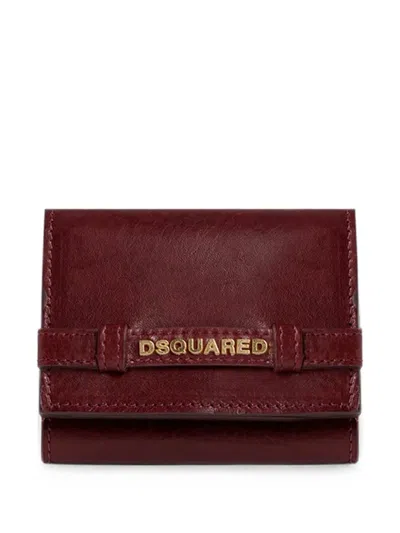 Dsquared2 Twin Trifold Wallet In Pink