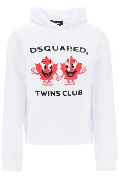 DSQUARED2 TWINS CLUB HOODED SWEATSHIRT