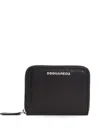 Dsquared2 Twin-zip Wallet In Black