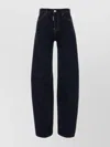 Dsquared2 Twisted Stretch Denim Trousers Pockets In Blue