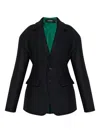 Dsquared2 Two-button Wool-blend Jacket In Black
