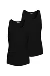 Dsquared2 Two-pack Logo Printed Tank Top In Black