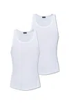 Dsquared2 Stretch-cotton Tank Top In White