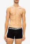 Dsquared2 Two-pack Logo-waistband Briefs In Black