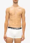 Dsquared2 Two-pack Logo-waistband Briefs In White