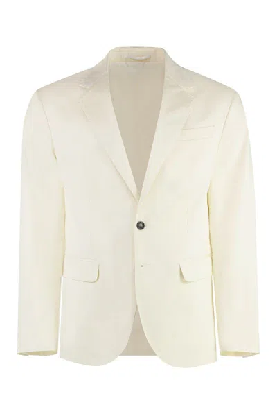 Dsquared2 Two-piece Cotton Suit In Panna