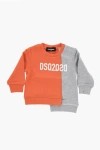 Dsquared2 Two-tone Asymmetrical Sweatshirt In Multi