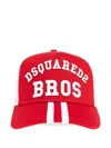 Dsquared2 Two-tone Baseball Cap With Curved Peak In Red
