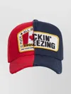 Dsquared2 Two-tone Baseball Cap Logo Patches In Blue