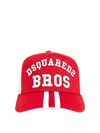 Dsquared2 Two-tone Baseball Cap With Curved Peak In Red