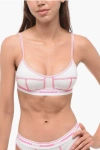 Dsquared2 Two-tone Bra With Logo In White