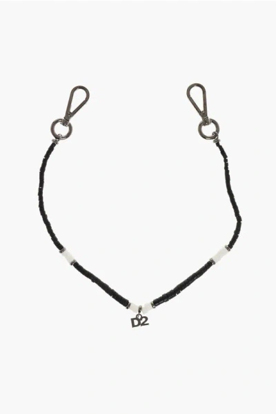 Dsquared2 Two Tone D2 Chain For Pants With Monogram Charm