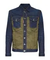 Dsquared2 Black Jacket With Classic Collar And Front And Rear Down Filled Panel In Dnim Man In Black