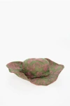 Dsquared2 Two-tone Floral Patterned Floppy Hat