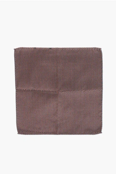 Dsquared2 Two-tone Jacquard Silk Pocket Square