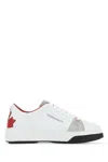 DSQUARED2 TWO-TONE LEATHER BUMPER SNEAKERS