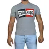 Dsquared2 Two Tone Logo T-shirt Men In Grey