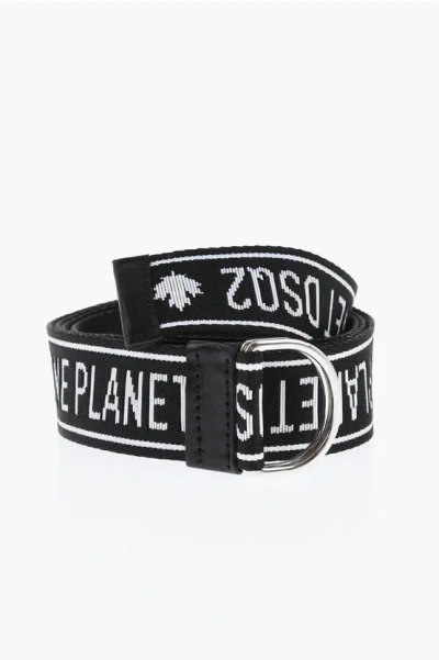 Dsquared2 Two-tone One Life One Planet Industrial Belt With D-ring Buc