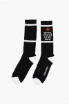 Dsquared2 Two-tone Ribbed Long Socks
