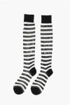 Dsquared2 Two-tone Striped Long Socks