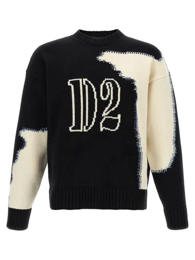 DSQUARED2 DSQUARED2 TWO-TONE SWEATER
