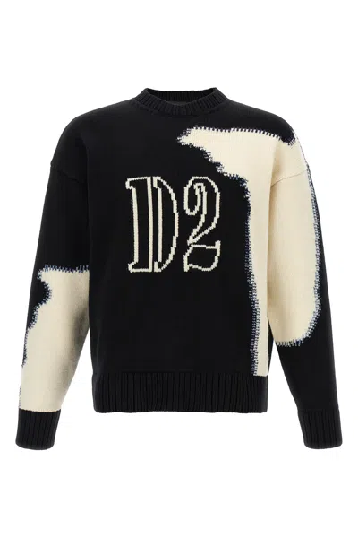 DSQUARED2 TWO-TONE SWEATER