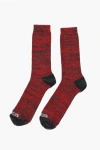 Dsquared2 Two-tone Wool Blend Long Socks
