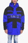 Dsquared2 Two-toned Puffer Jacket With Maxi Pockets In Multi