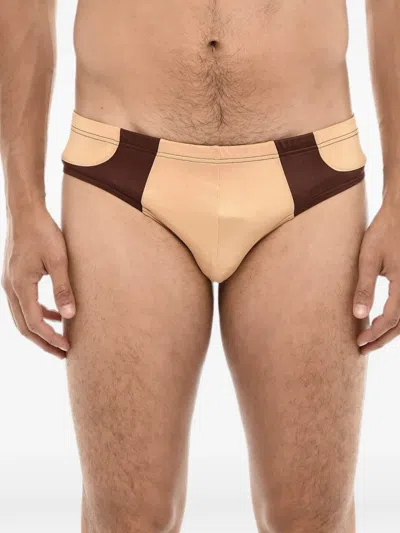 Dsquared2 Two-tone Swim Briefs In Multi