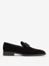 Dsquared2 Ubaldo Bom-embellished Velvet Loafers In Black