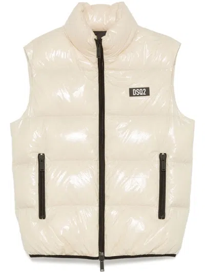 Dsquared2 Ultra Light Gilet In Neutrals