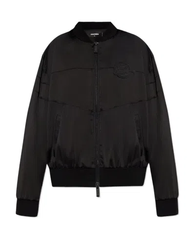 Dsquared2 Under The Bridge Bomber Jacket In Black