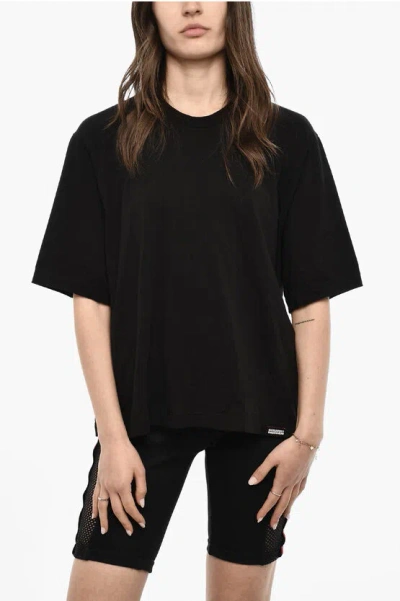 Dsquared2 Underwear Baggy Fit Short Sleeved Pajama Top In Black