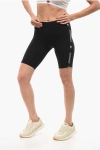 Dsquared2 Underwear Biker Leggings With Logoed Bands In Black