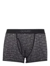 Dsquared2 Logo Print Sheer Nylon Trunk In Black
