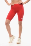 Dsquared2 Underwear Ceresio Biker Leggings With Elastic Waistband In Red