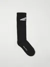 Dsquared2 Intarsia-knit Logo Socks In Black