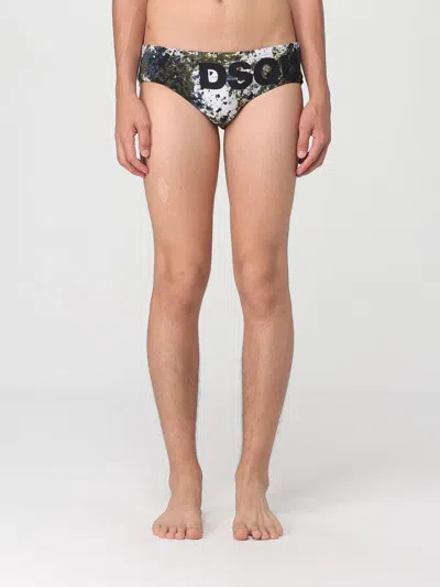 Dsquared2 Paint Splatter-print Swimming Trunks In Multi