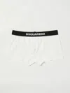 Dsquared2 Stretch Cotton Blend Logo Waistband Boxers In White
