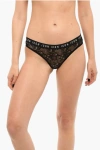 DSQUARED2 UNDERWEAR LACE BRIEFS WITH LOGOED WAISTBAND